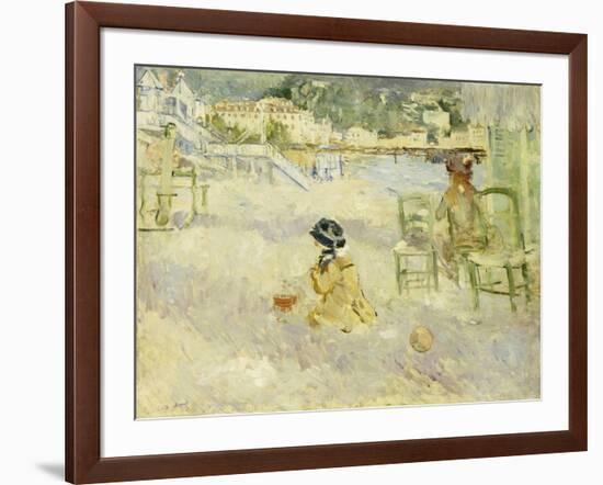 Plage de Nice, 1882-Berthe Morisot-Framed Giclee Print