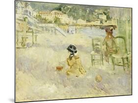 Plage de Nice, 1882-Berthe Morisot-Mounted Giclee Print