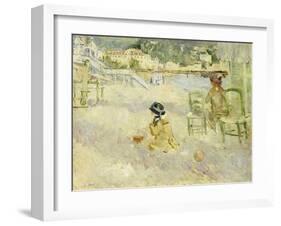 Plage de Nice, 1882-Berthe Morisot-Framed Giclee Print