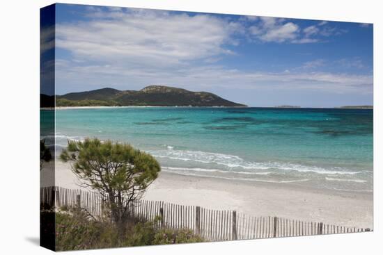 Plage De Palombaggia Beach, Porto Vecchio, Corsica, France-Walter Bibikow-Stretched Canvas