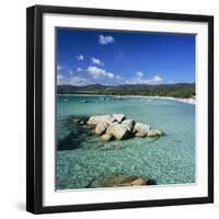 Plage De Santa Giulia, South East Corsica, Corsica, France, Mediterranean, Europe-Stuart Black-Framed Photographic Print