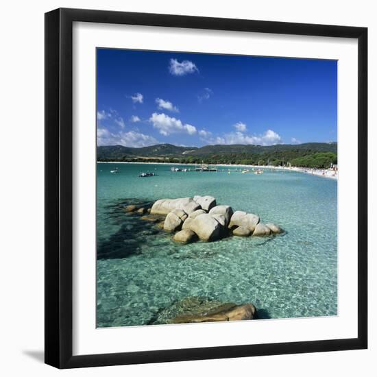 Plage De Santa Giulia, South East Corsica, Corsica, France, Mediterranean, Europe-Stuart Black-Framed Photographic Print