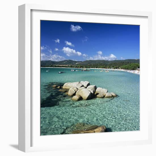 Plage De Santa Giulia, South East Corsica, Corsica, France, Mediterranean, Europe-Stuart Black-Framed Photographic Print