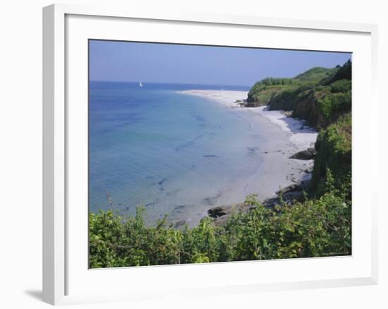 Plage Des Grands Sables Beach, Groix Island, Brittany, France, Europe-Guy Thouvenin-Framed Photographic Print