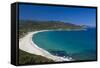 Plage Lozari Beach, La Balange, Corsica, France-Walter Bibikow-Framed Stretched Canvas