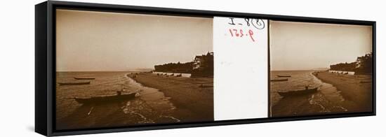Plage-null-Framed Stretched Canvas
