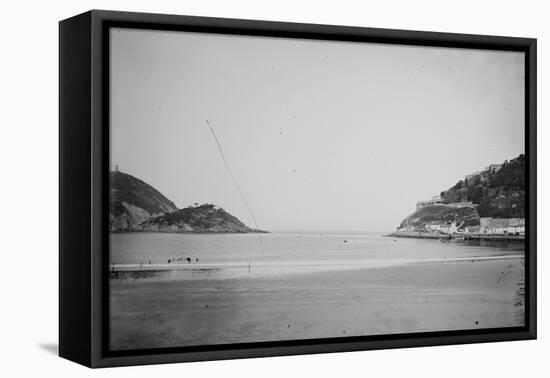 Plage-null-Framed Stretched Canvas