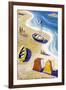 Plages De France-null-Framed Giclee Print