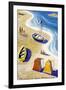 Plages De France-null-Framed Giclee Print