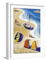 Plages De France-null-Framed Giclee Print