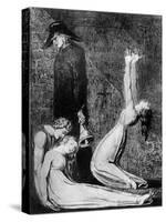 Plague by William Blake-William Blake-Stretched Canvas