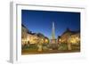 Plague Column at Dusk, Kosice, Kosice Region, Slovakia, Europe-Ian Trower-Framed Photographic Print