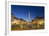 Plague Column at Dusk, Kosice, Kosice Region, Slovakia, Europe-Ian Trower-Framed Photographic Print