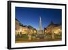 Plague Column at Dusk, Kosice, Kosice Region, Slovakia, Europe-Ian Trower-Framed Photographic Print