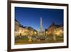 Plague Column at Dusk, Kosice, Kosice Region, Slovakia, Europe-Ian Trower-Framed Photographic Print