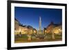 Plague Column at Dusk, Kosice, Kosice Region, Slovakia, Europe-Ian Trower-Framed Photographic Print