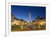 Plague Column at Dusk, Kosice, Kosice Region, Slovakia, Europe-Ian Trower-Framed Photographic Print