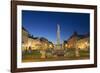 Plague Column at Dusk, Kosice, Kosice Region, Slovakia, Europe-Ian Trower-Framed Photographic Print