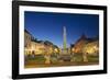 Plague Column at Dusk, Kosice, Kosice Region, Slovakia, Europe-Ian Trower-Framed Photographic Print