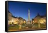 Plague Column at Dusk, Kosice, Kosice Region, Slovakia, Europe-Ian Trower-Framed Stretched Canvas