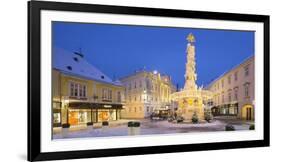 Plague Column, City Hall, Main Square, Baden Bei Wien, Lower Austria, Austria-Rainer Mirau-Framed Photographic Print