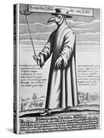 Plague Doctor, 17th Century Artwork-Science Photo Library-Stretched Canvas