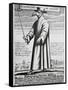 Plague Doctor, 17th Century Artwork-Science Photo Library-Framed Stretched Canvas