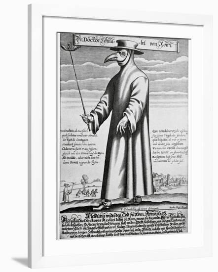 Plague Doctor, 17th Century Artwork-Science Photo Library-Framed Photographic Print