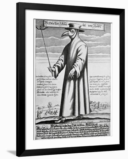 Plague Doctor, 17th Century Artwork-Science Photo Library-Framed Photographic Print