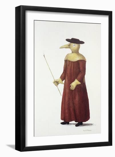 Plague Doctor, 18th Century-Science Photo Library-Framed Photographic Print