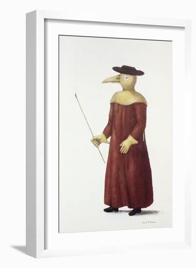 Plague Doctor, 18th Century-Science Photo Library-Framed Photographic Print