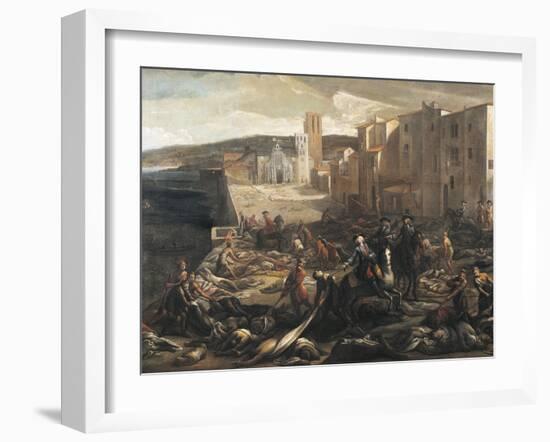 Plague in Marseilles, 1721-Michel Serre-Framed Giclee Print