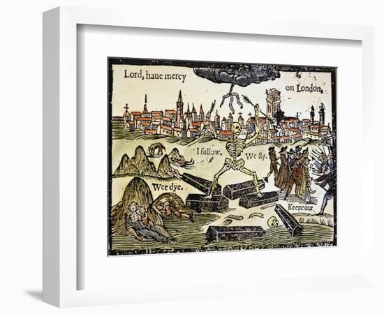Plague Of London, 1665-null-Framed Giclee Print