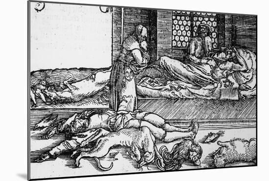 Plague Victim Dying-null-Mounted Giclee Print