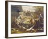 Plague Victims, Detail from Plague in Marseilles, 1721-Michel Serre-Framed Giclee Print