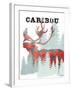 Plaid Caribou-Tina Carlson-Framed Art Print