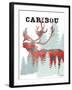 Plaid Caribou-Tina Carlson-Framed Art Print