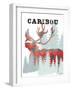 Plaid Caribou-Tina Carlson-Framed Art Print