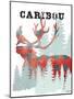 Plaid Caribou-Tina Carlson-Mounted Art Print