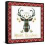 Plaid Christmas 1-Jean Plout-Framed Stretched Canvas