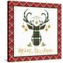 Plaid Christmas 1-Jean Plout-Stretched Canvas