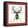 Plaid Christmas 1-Jean Plout-Framed Stretched Canvas