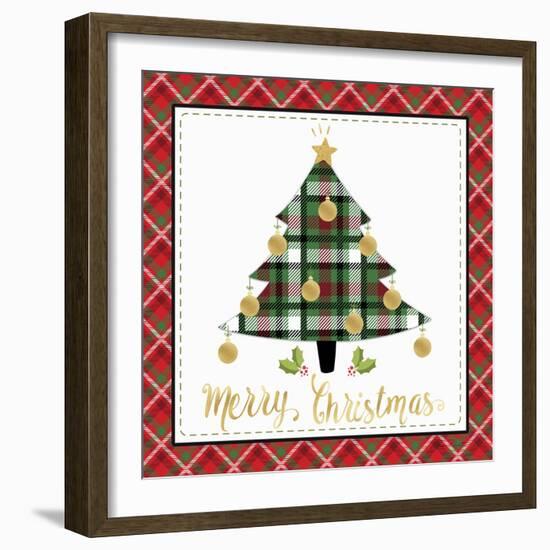 Plaid Christmas 2-Jean Plout-Framed Giclee Print