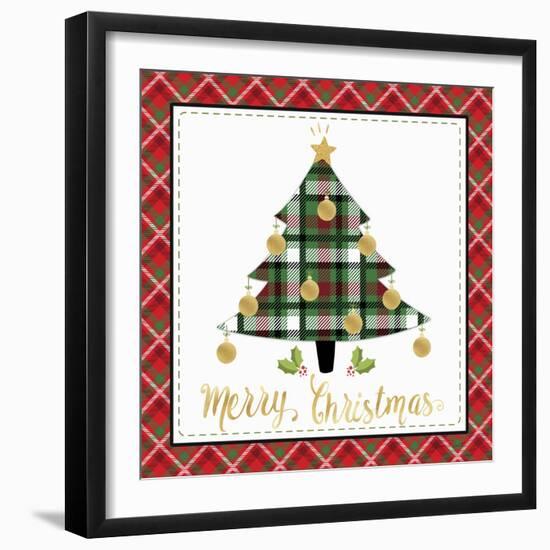 Plaid Christmas 2-Jean Plout-Framed Giclee Print