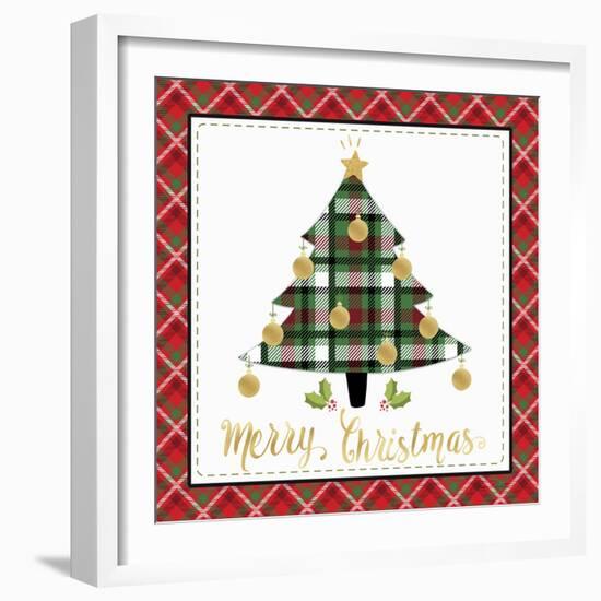 Plaid Christmas 2-Jean Plout-Framed Giclee Print