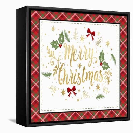 Plaid Christmas 3-Jean Plout-Framed Stretched Canvas