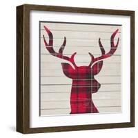 Plaid Christmas I-null-Framed Art Print