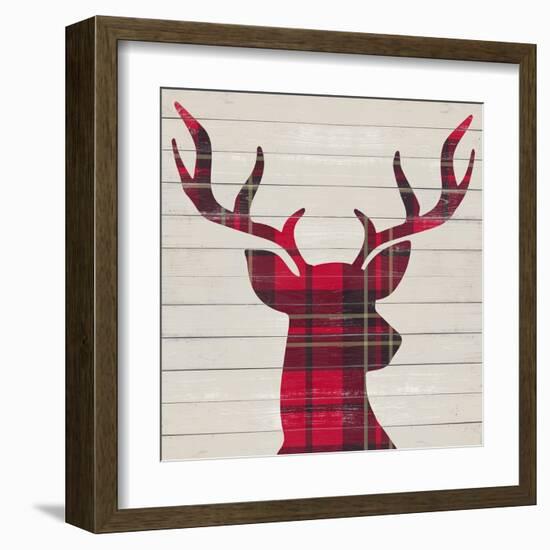 Plaid Christmas I-null-Framed Art Print