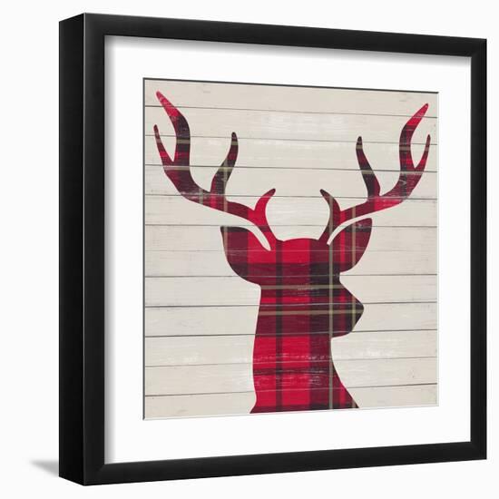 Plaid Christmas I-null-Framed Art Print