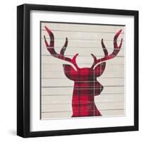 Plaid Christmas I-null-Framed Art Print